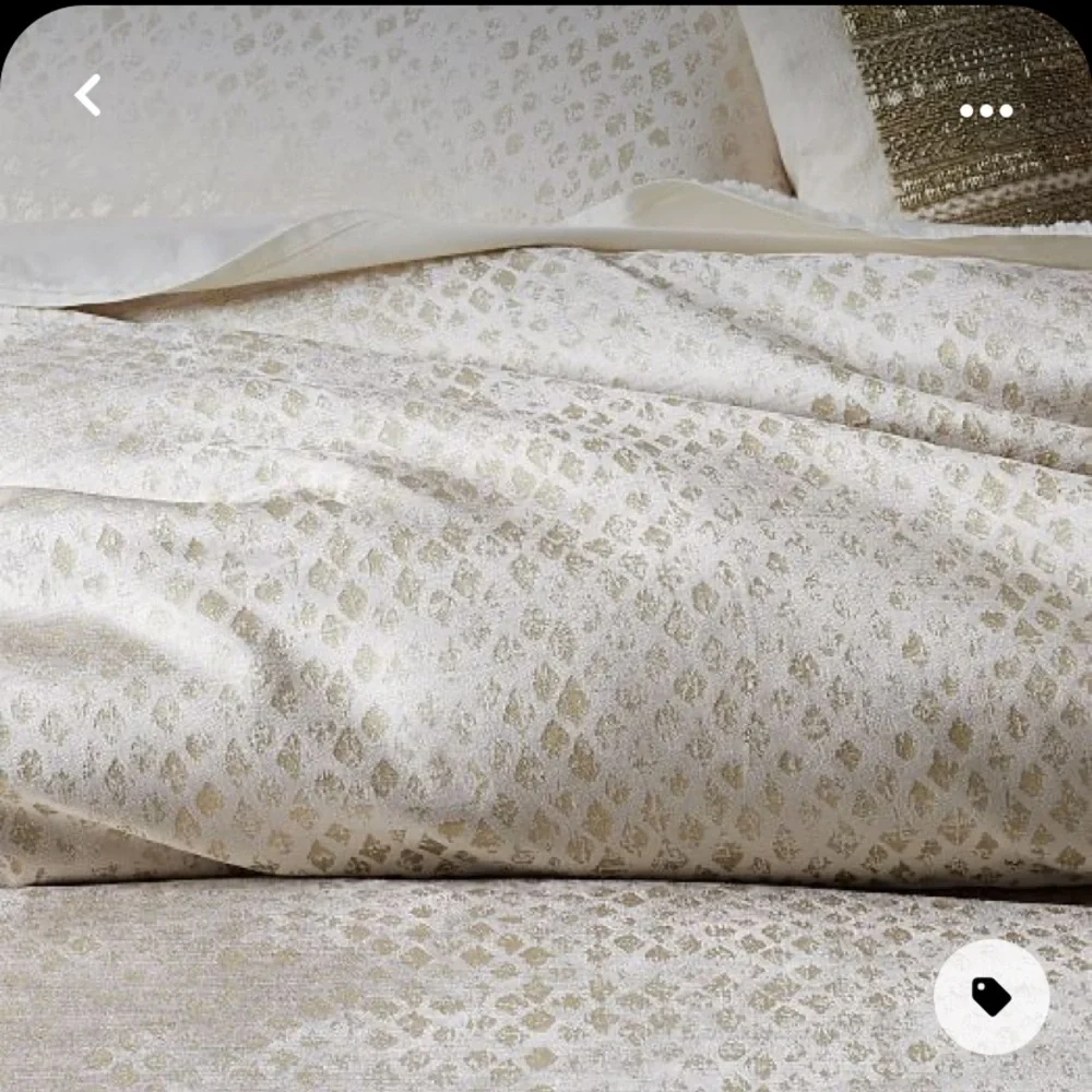 West Elm Washed Diamond Luster Velvet Duvet Cover KING SIZE